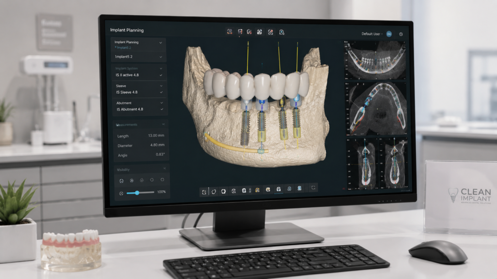Planificación 3D y diseño digital de prótesis sobre implantes dentales en Llíria.